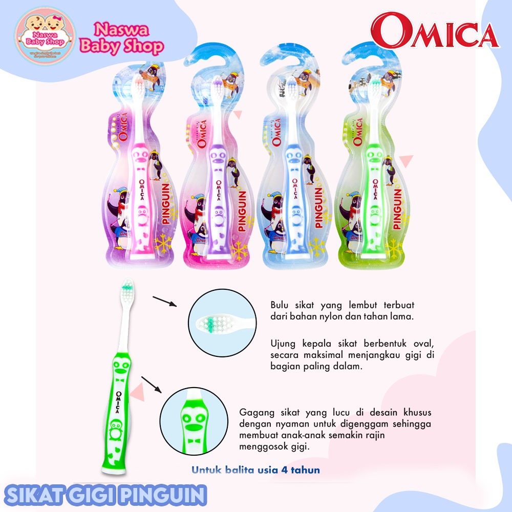 Omica Sikat Gigi Pinguin - Sikat Gigi Anak
