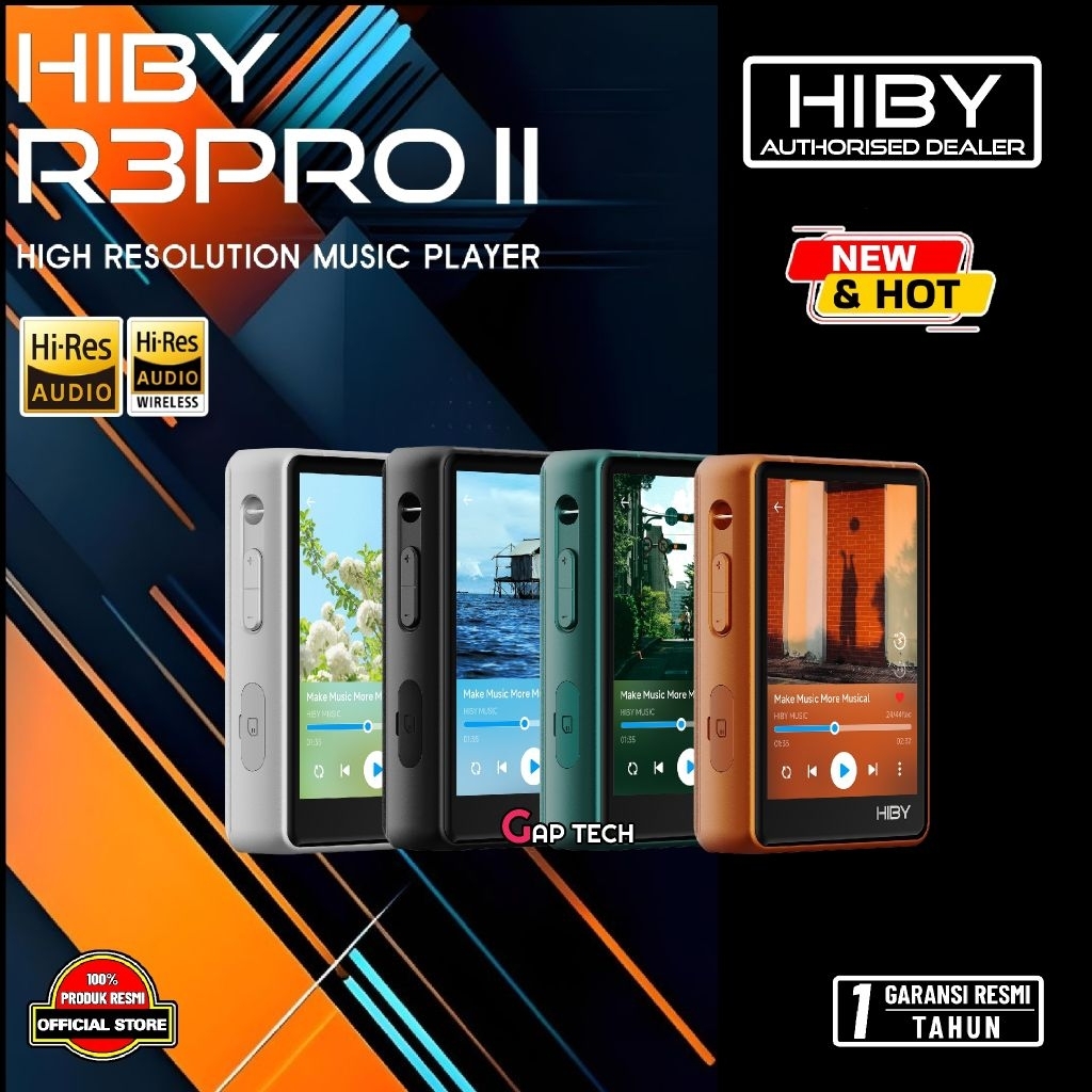 HiBy R3Pro II / R3 Pro II / R3ProII Dual CS43198 Enhanced Pure Hi-Res Music Player / Digital Audio P