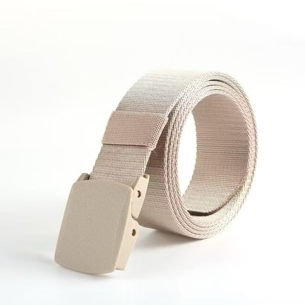 (BISA COD) TERMURAH IKAT PINGGANG TALI PINGGANG KANVAS PRIA WANITA MURAH ANTI METAL DETECTOR DAVID_K