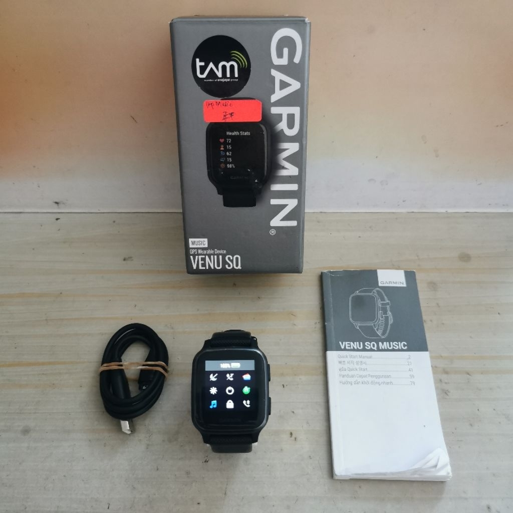 Garmin Venu SQ MUSIC Bekas - Fullset Resmi - second
