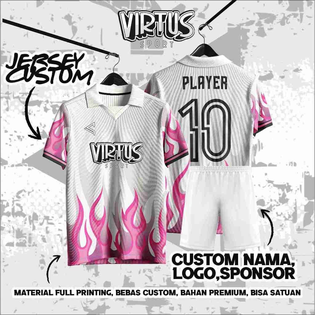 Jersey Futsal | Jersey Sepak Bola Custom Free Name Set