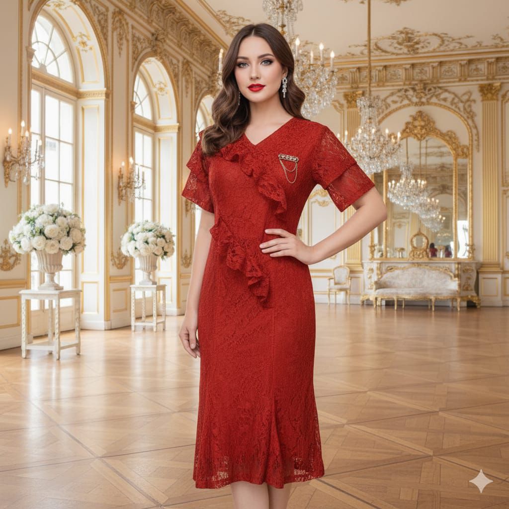 DRESS BRUKAT MODEL DUYUNG/DRESS PESTA/DRESS WANITA GRATIS BROS