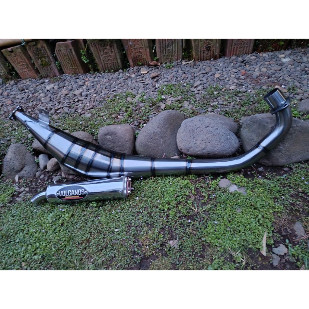 Knalpot Satria 2Tak BM Power Galvanis Poles