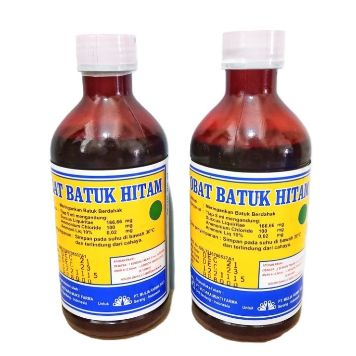 OBH OBAT BATUK HITAM Cap MERAK 300 ML