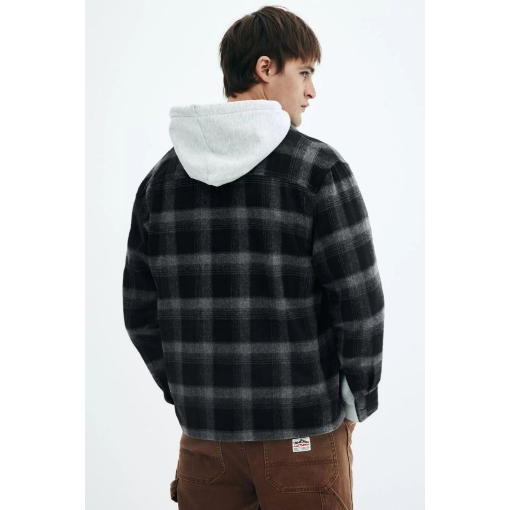 NEW PRODUCT KEMEJA FLANEL VETERANO HNM REGULER FIT OVERSIZE KEMEJA H&M LAKI-LAKI