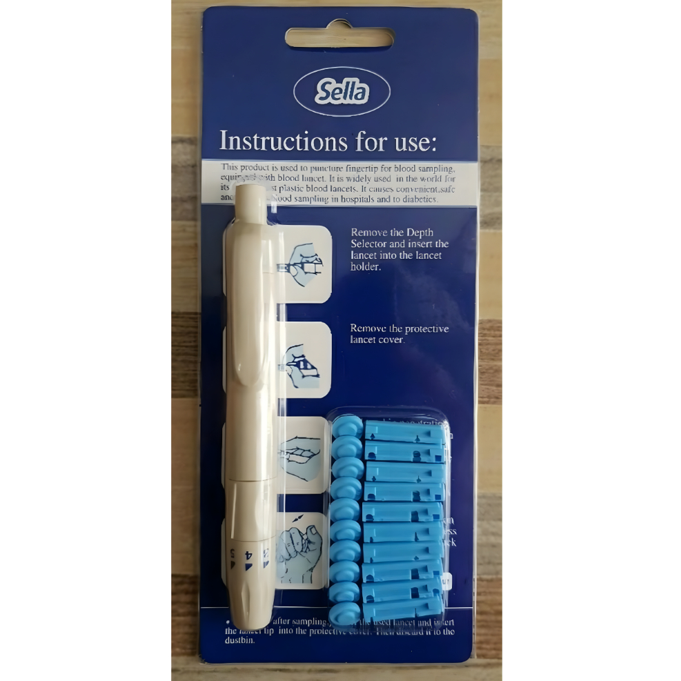 Sella Autoclik dengan Lancet sebanyak 10 pcs merek