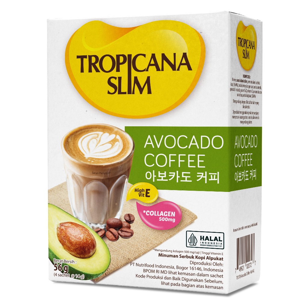 Tropicana Slim Avocado Coffee 4 Sch