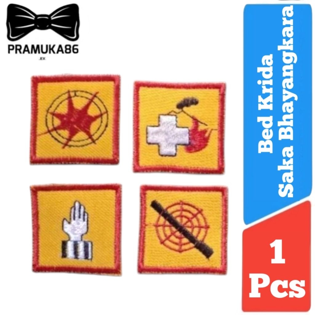 Bed Krida Bhayangkara Bordir / Badge Krida Saka Bhayangkara / Logo Krida Saka Bhayangkara Bordir