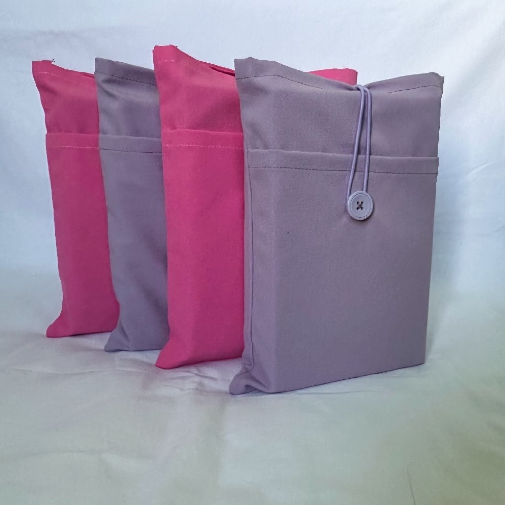 Book Sleeve Medium | Kantong Buku Kain | Pouch Novel - Polos 2
