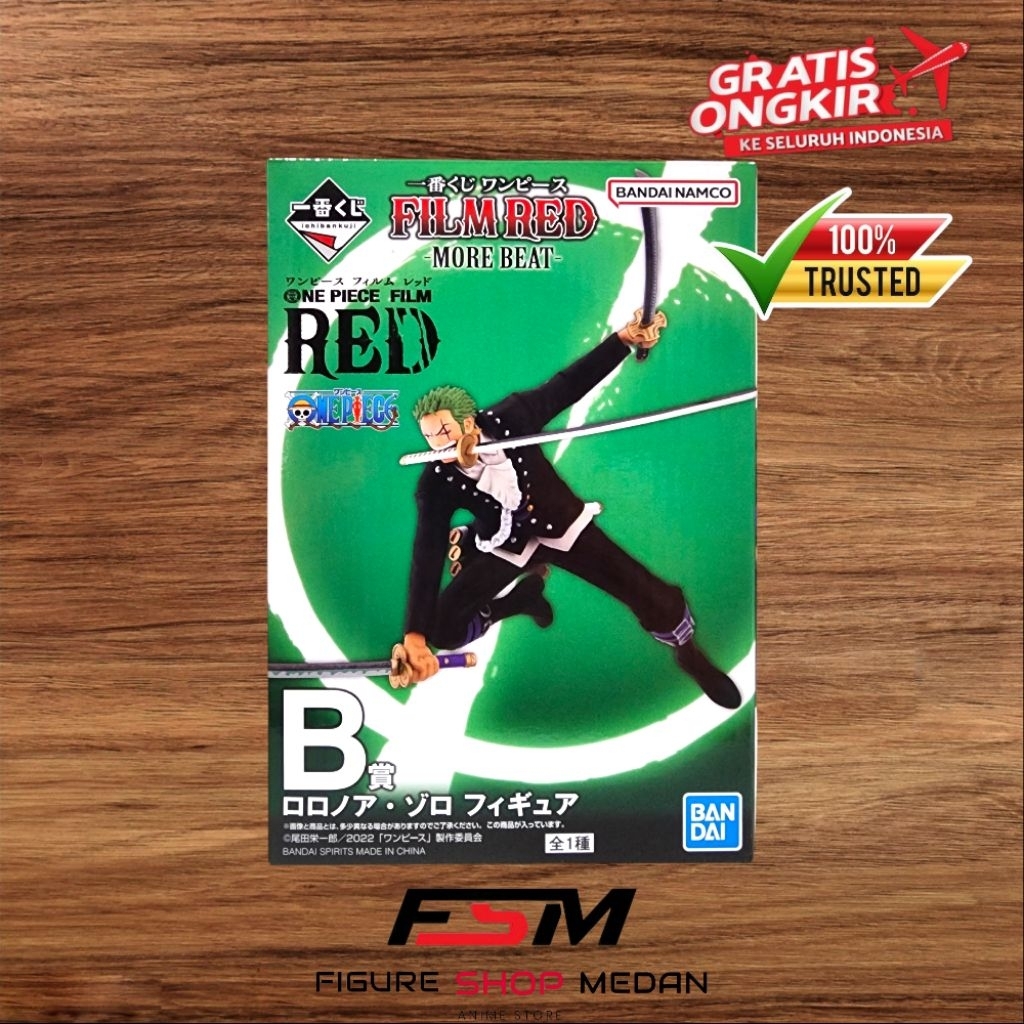 Ichiban Kuji Figure Roronoa Zoro - One Piece Film Red B Prize
