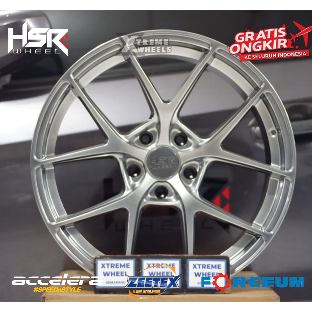 Velg Racing Mobil R19 HSR Hyper Silver BMW