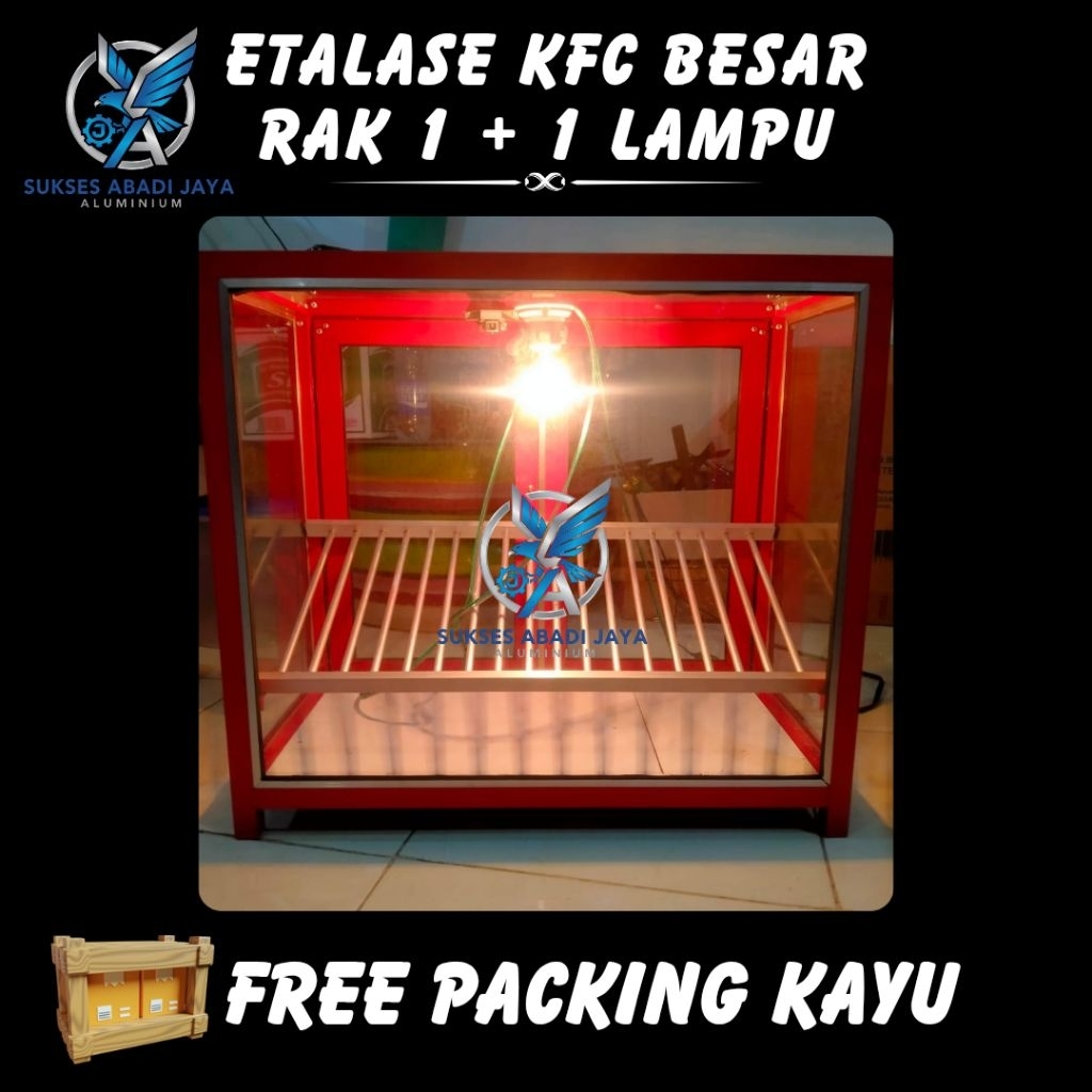 Etalase Kfc/ayam geprek Besar