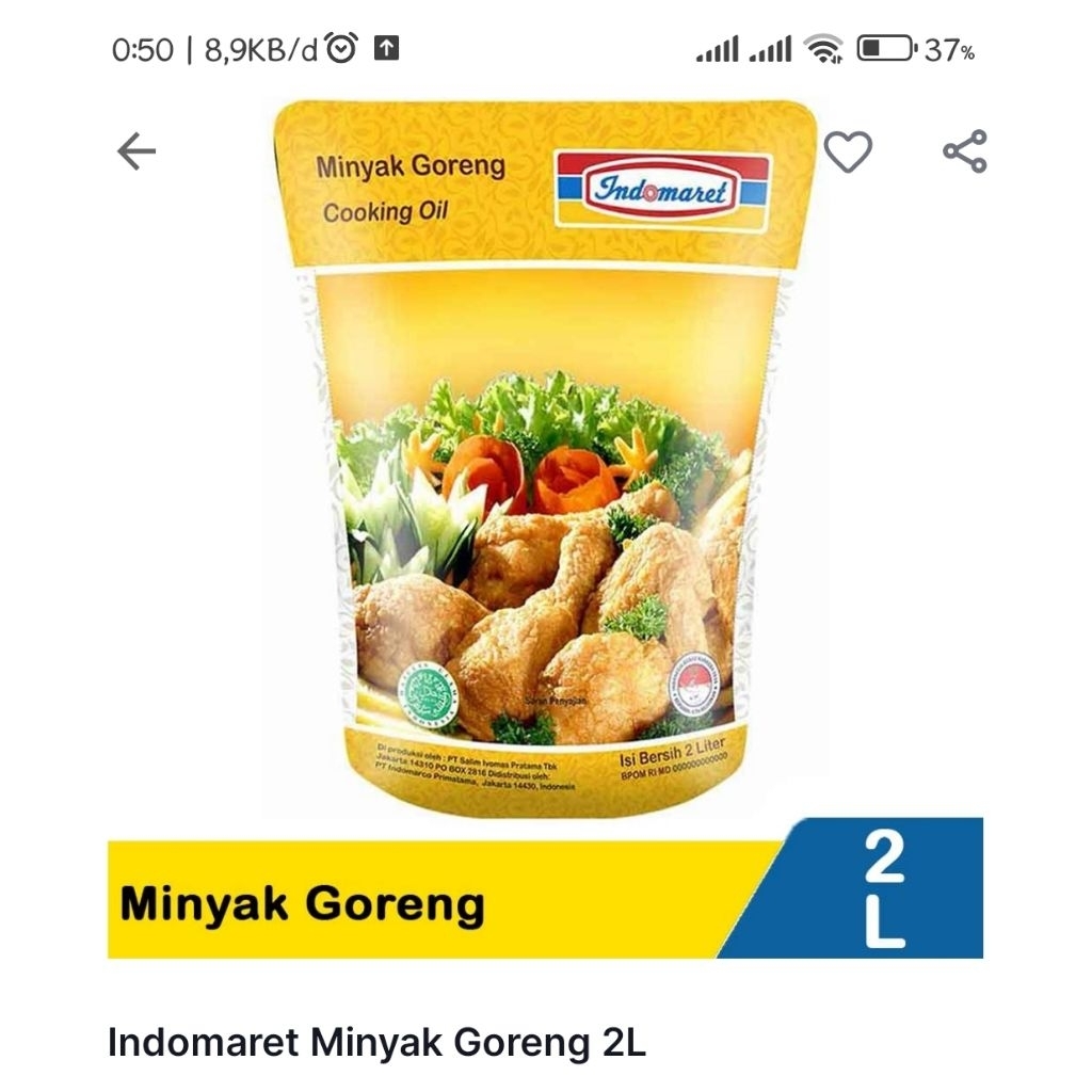 minyak goreng 2liter