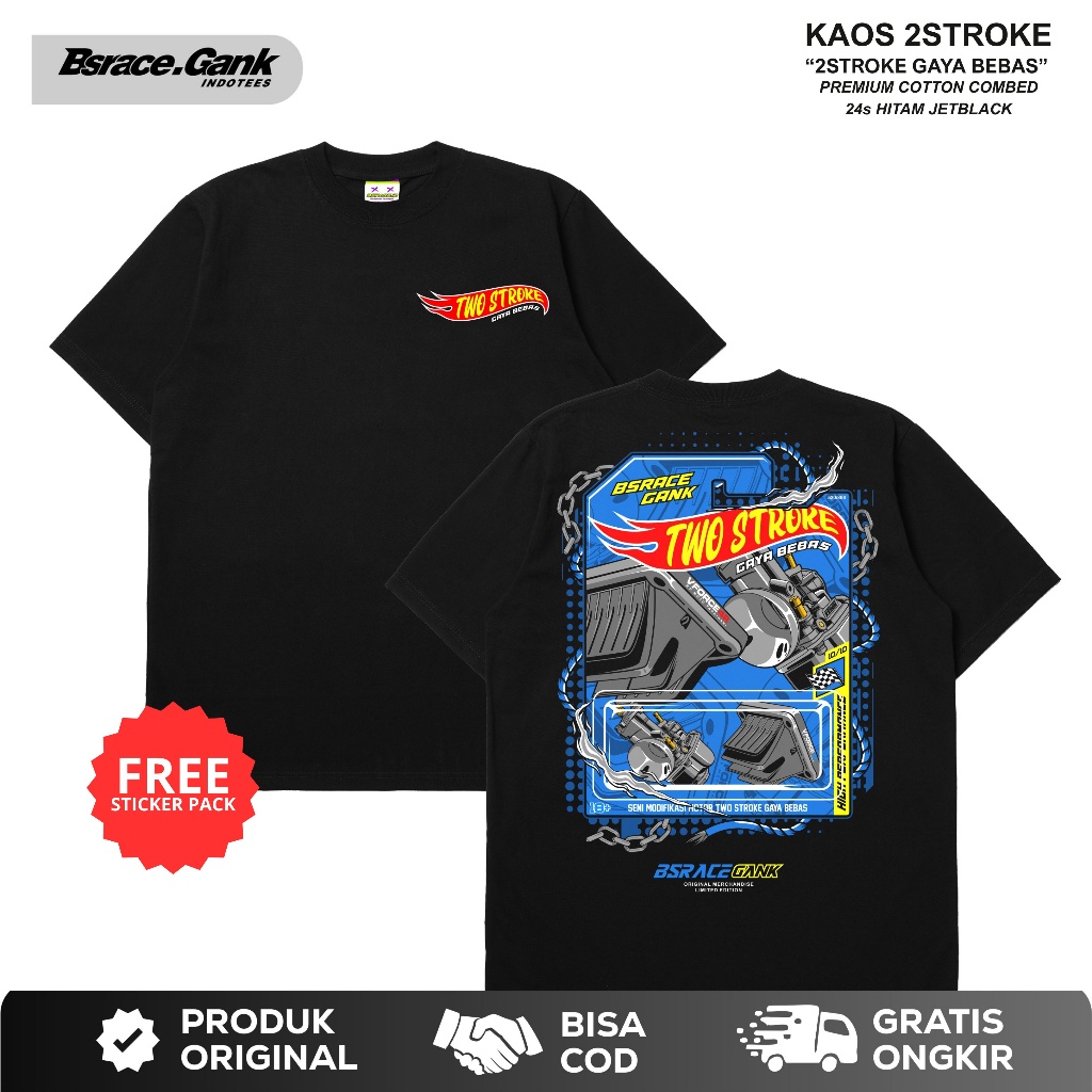Kaos 2Stroke Gaya Bebas Baju Kaos 2Tak Racing Fizr Rx King Ninja Satria Foswan Rgr Gaya Bebas Terbar