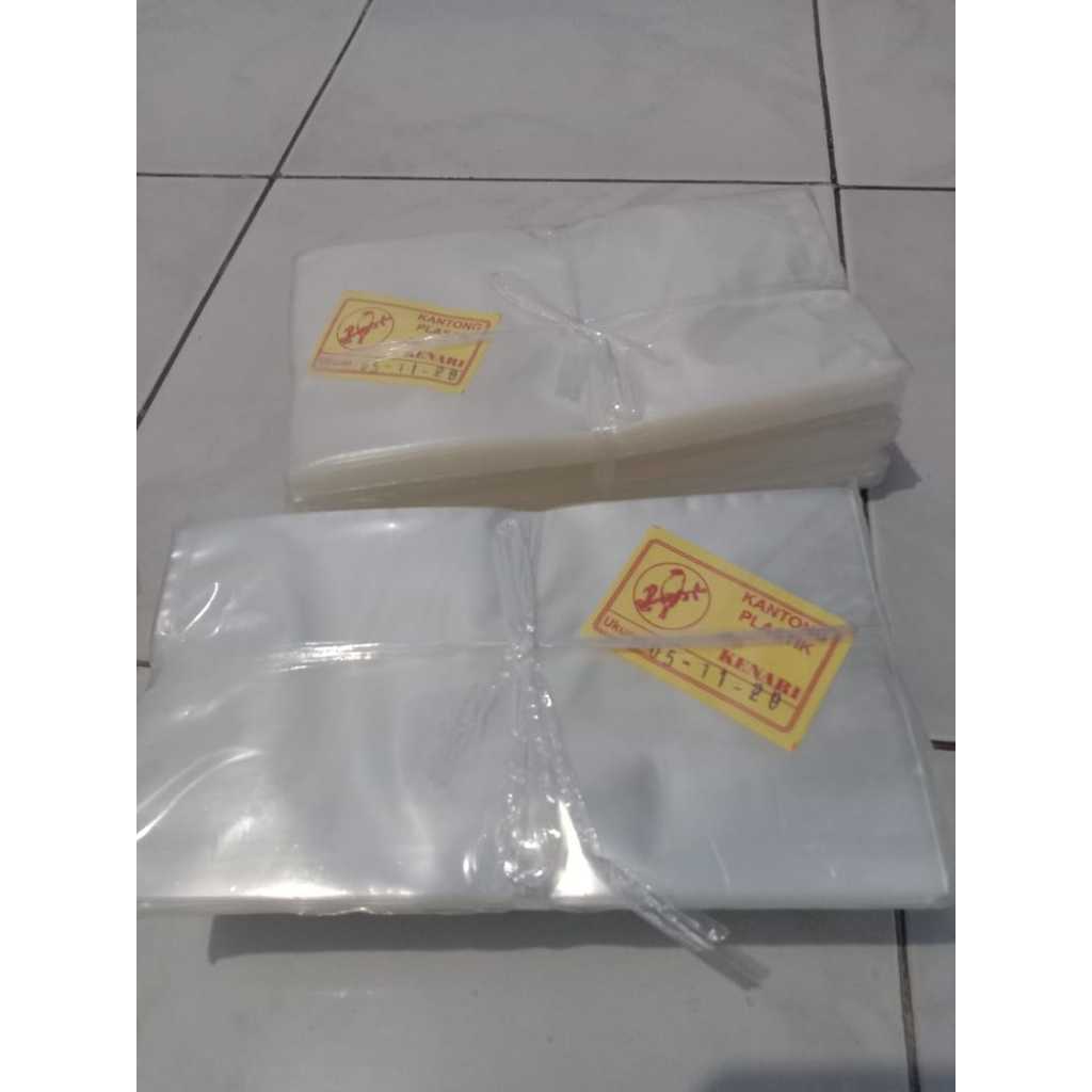 plastik pp bening tebal  11x20