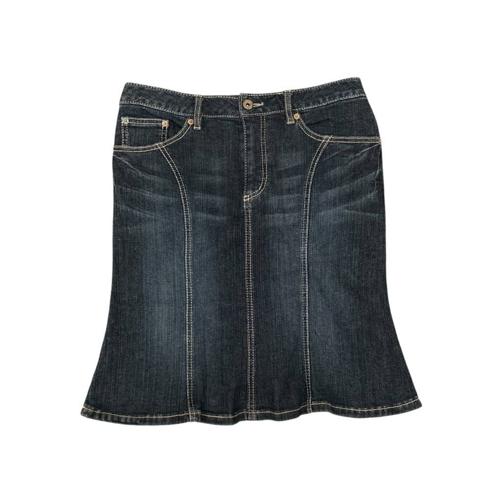 Vintage Y2k Favoritism Asymmetrical Mid denim Skirt If Six Was Nine Style