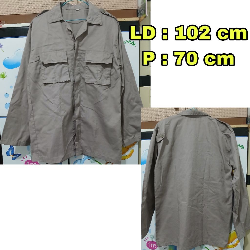 PRELOVED baju safari baju dinas baju seragam baju sekuriti security