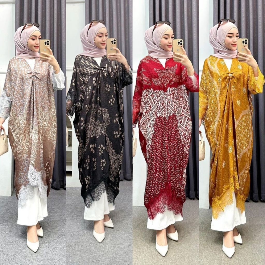 KAFTAN CAP VISCOSE/BAJU KAFTAN WANITA/KAFTAN PREMIUM TERBARU