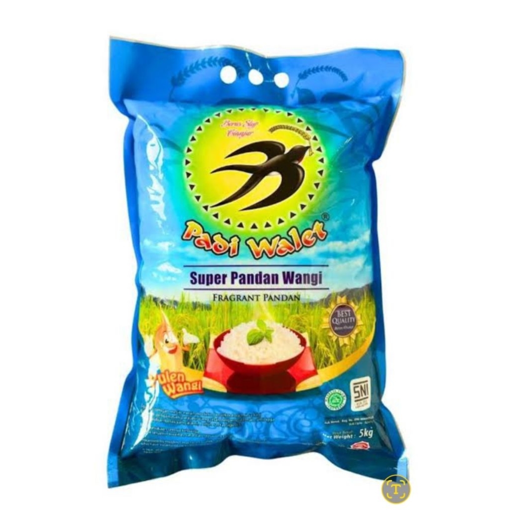 NASI HOKBEN & BAKMI GM  SUPER PANDAN WANGI CAP PADI WALET ASLI CIANJUR BERAS PANDAN WANGI