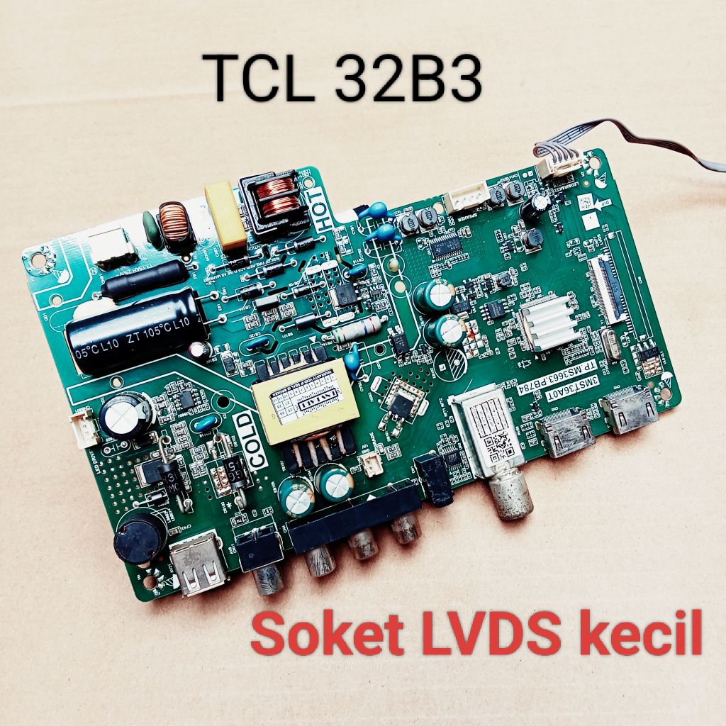 MB Mainboard Tv LED Digital TCL 32B3 Soket Kecil