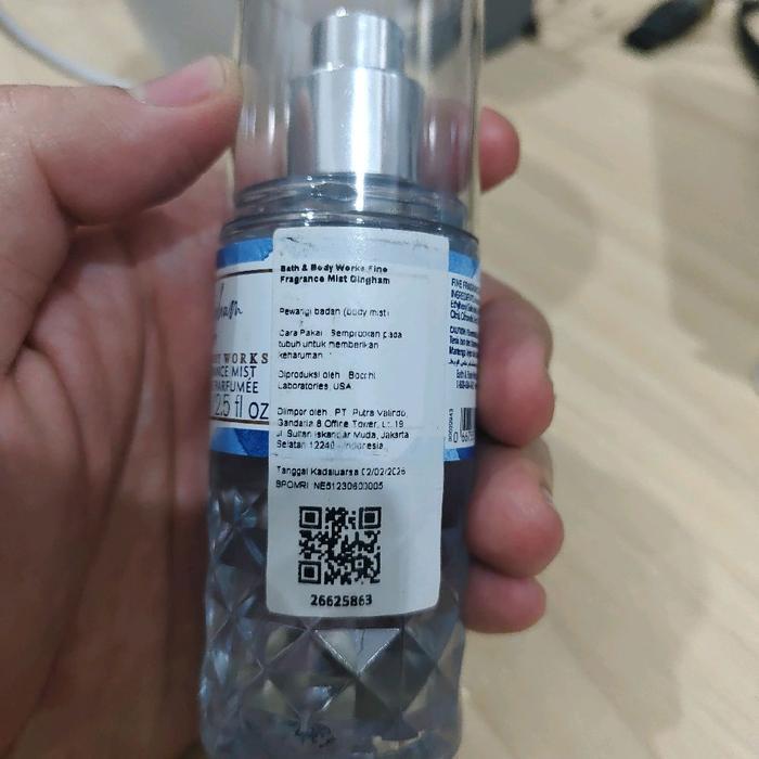 BBW Gingham Glow Fine Fragrance Body Mist Bruine Parfumee 75ml 2.5fl oz Bath & Body Works Paper Bag