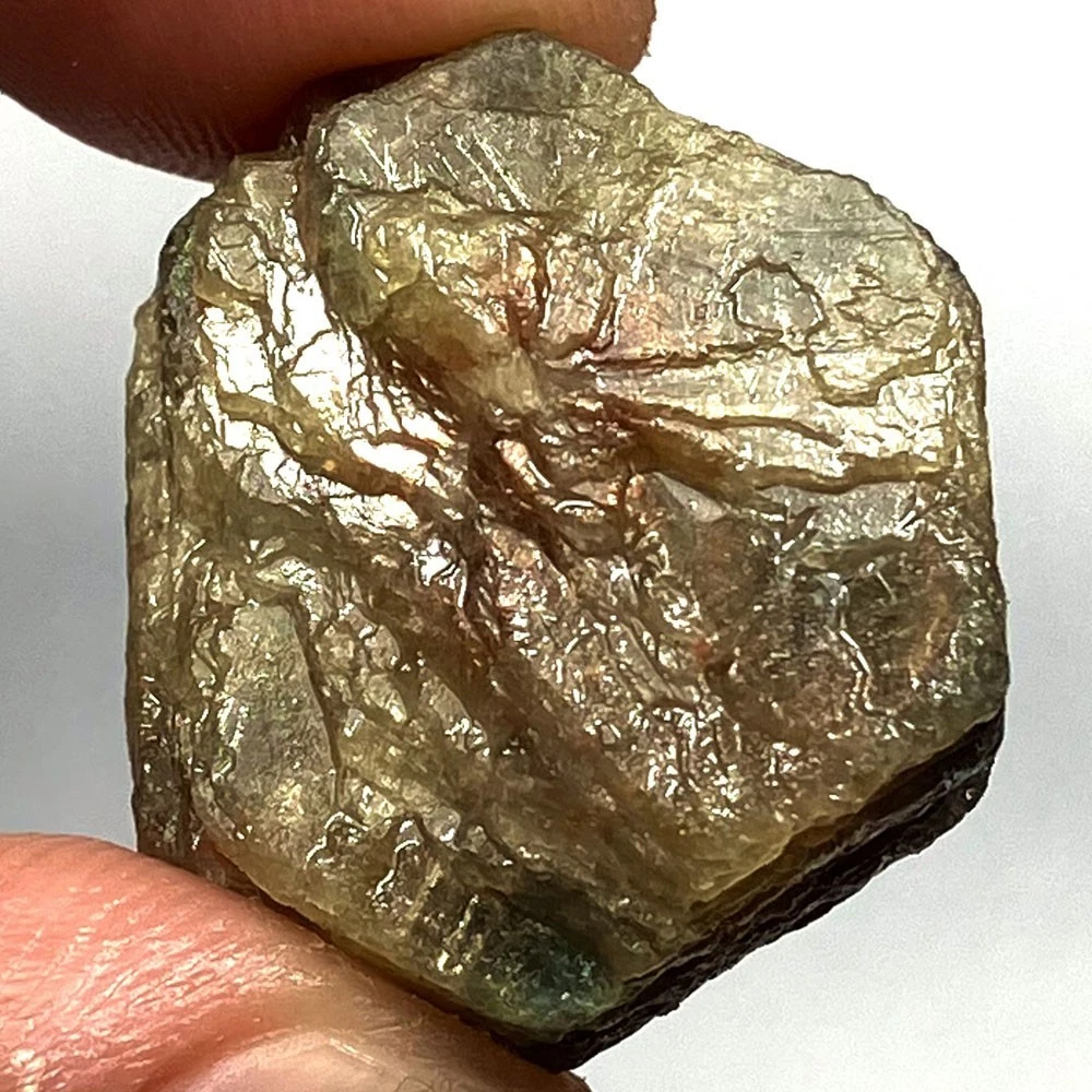 Bahan batu Green safir  54.48 Ct Ct 100% alami kode batu L43