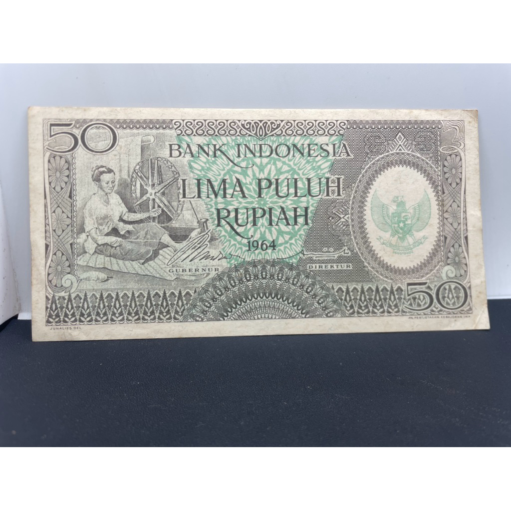 uang kuno 50 rupiah seri pekerja 1964