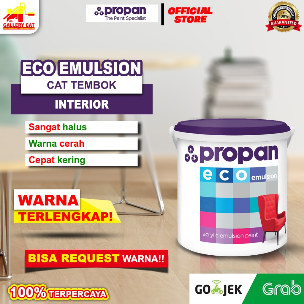 Propan Eco Emulsion Cat Tembok Warna Standar 1kg