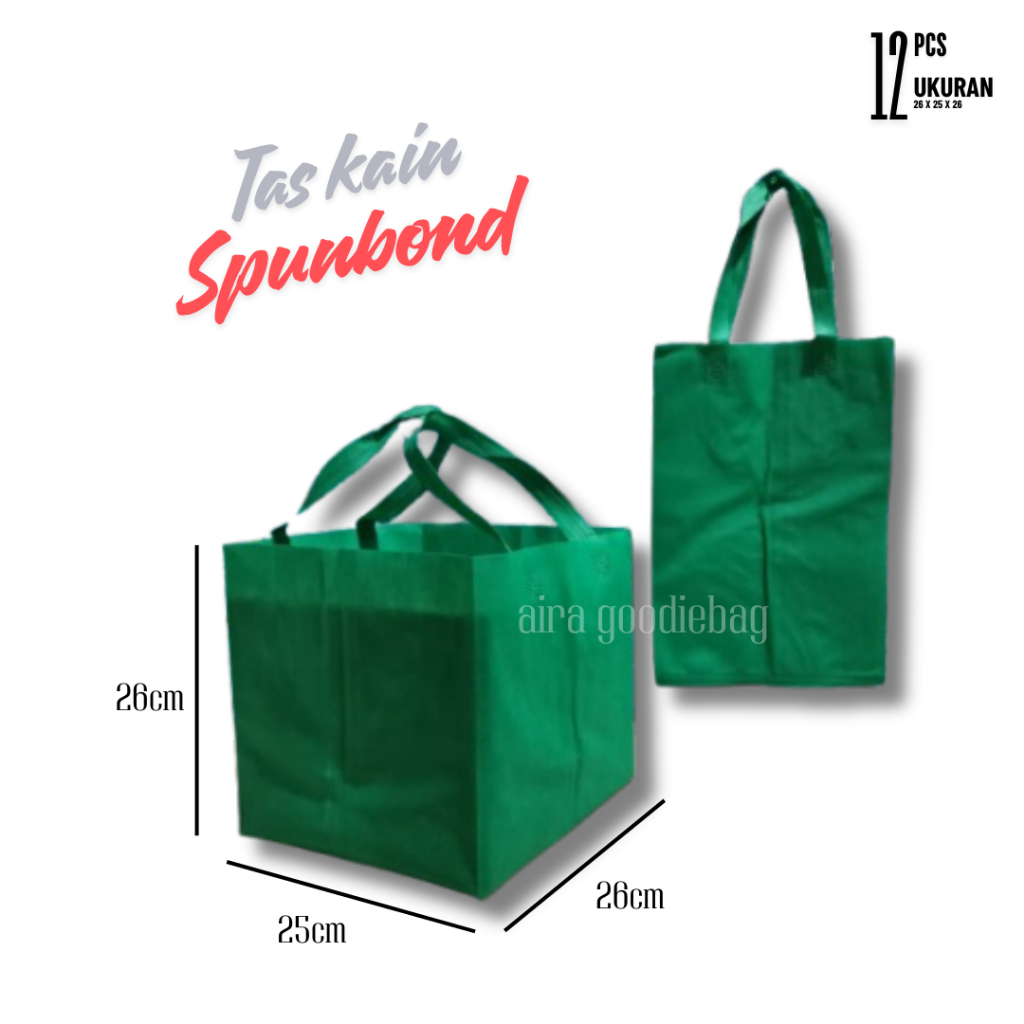 Tas lipat samping box nasi 25 x 25 tas hajatan syukuran besek kotak