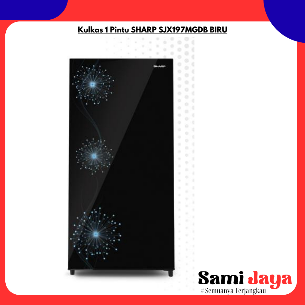 Kulkas 1 Pintu SHARP SJX197MGDB BIRU