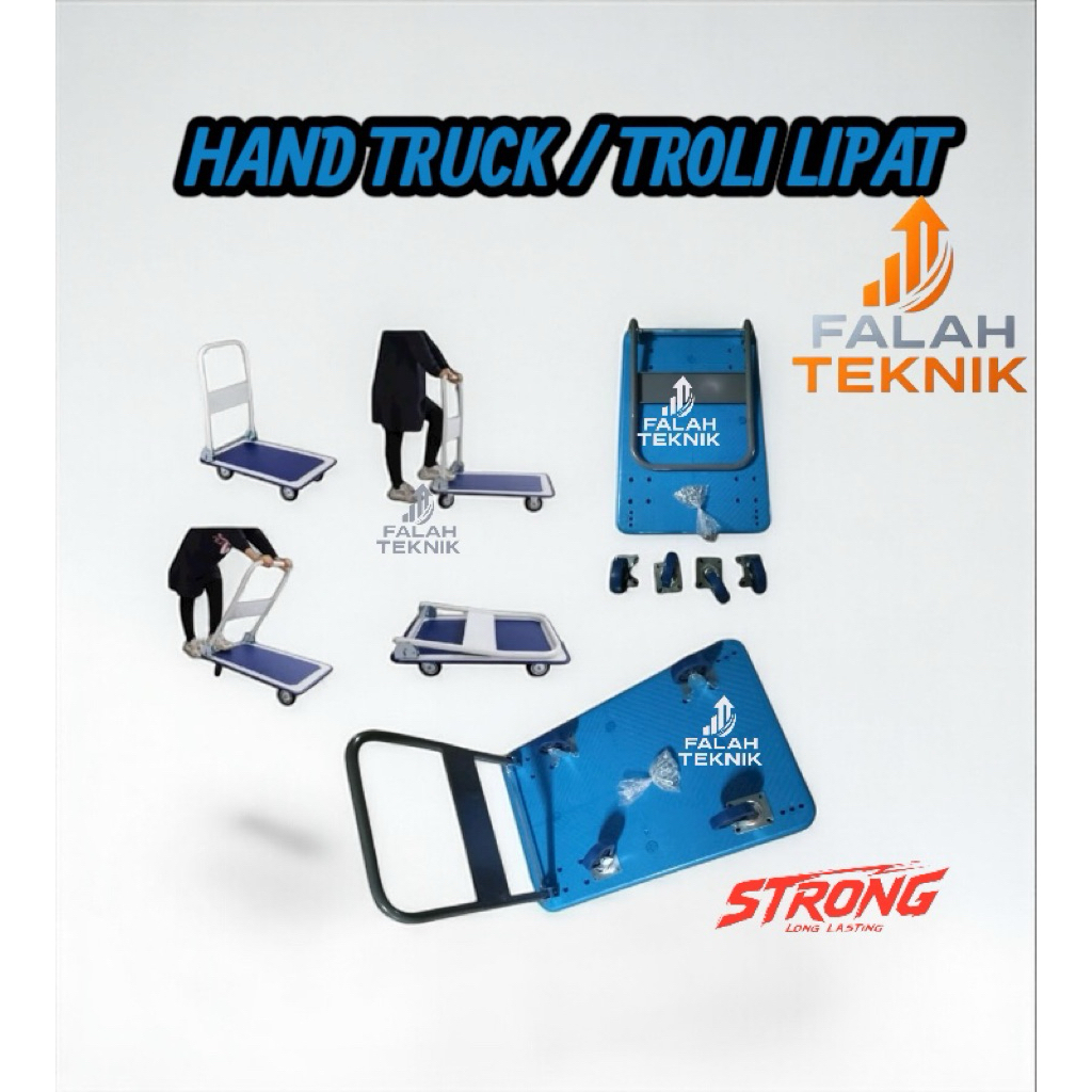 HAND TRUCK 150 KG FIBER / TROLLEY LIPAT FIBER / DORONGAN BARANG PLASTIK