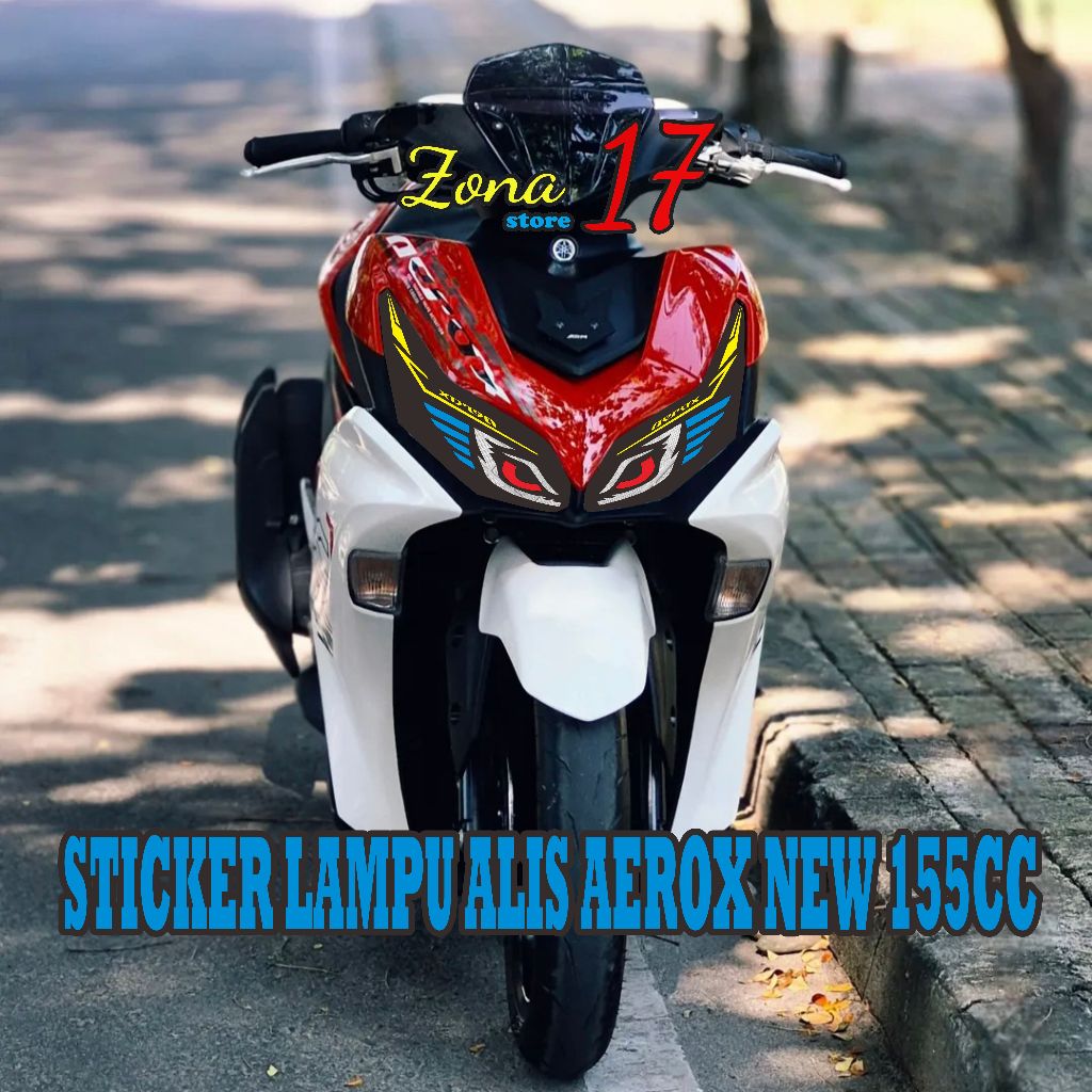 STICKER LAMPU ALIS AEROX NEW CONNECTED
