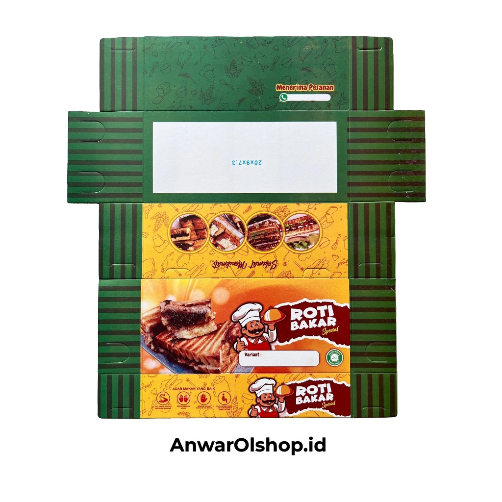 Dus Roti Bakar Murah  Terbaru / Kemasan Roti Bakar / Kertas Roti Bakar