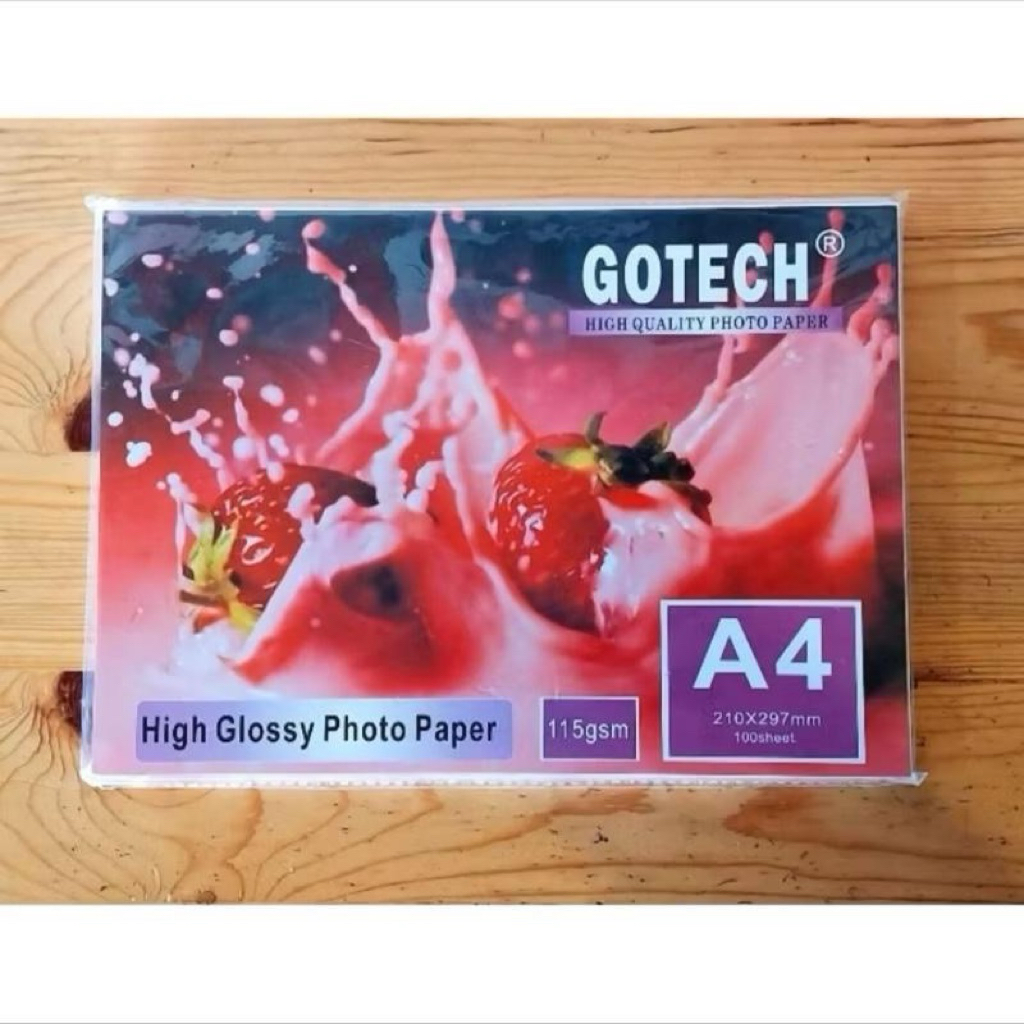 KERTAS PHOTO GOTECH / HIGH GLOSSY PHOTO PAPER / ISI 100 LEMBAR