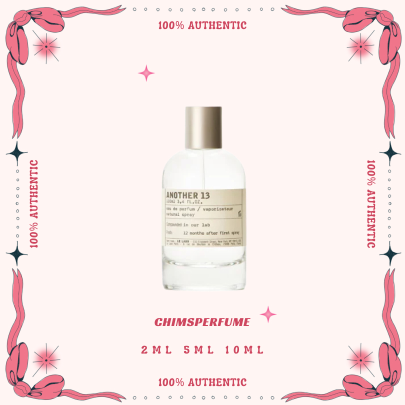 Decant Parfum Unisex Le Labo Another 13 Original - Aroma Musky, Clean, Ambrette, Tahan Lama - 2ml 5m