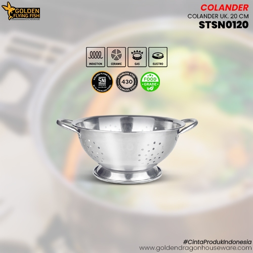 Arwana Houseware Sangku Nasi Stainless Steel STSN0120 - Golden Flying Fish