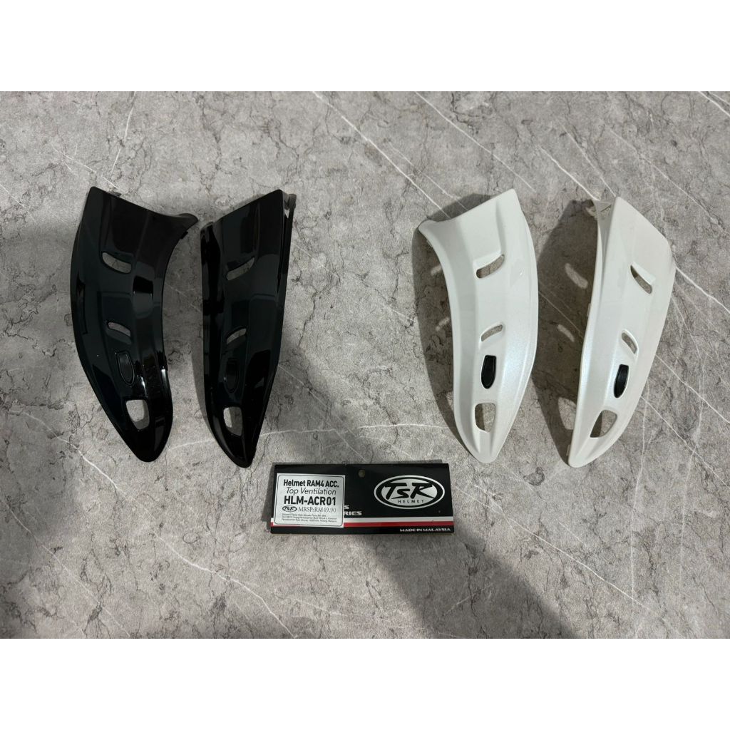 SPAREPART HELM TSR RAM 4 DIFFUSER BLACK DAN WHITE HITAM PUTIH ORIGINAL NEW