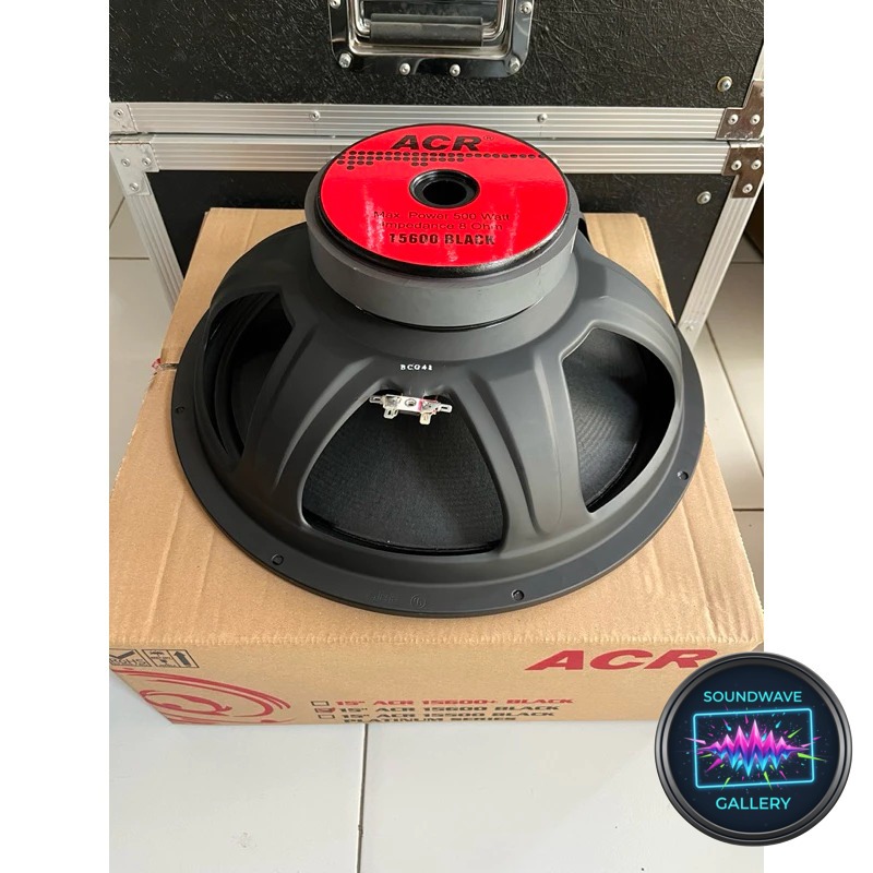 Speaker Komponen ACR 15600 Black 15 Inch Voice Coil 2.5 Inch 500 Watt Max Original | ACR 15600BLACK 