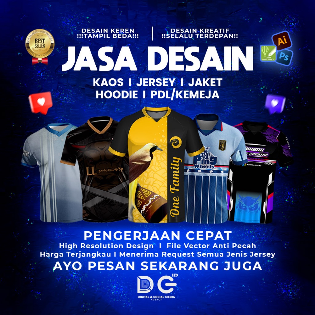 Jasa Desain Kaos & Jersey | Desain Jaket, Hoodie, PDL Kreatif – DC ID