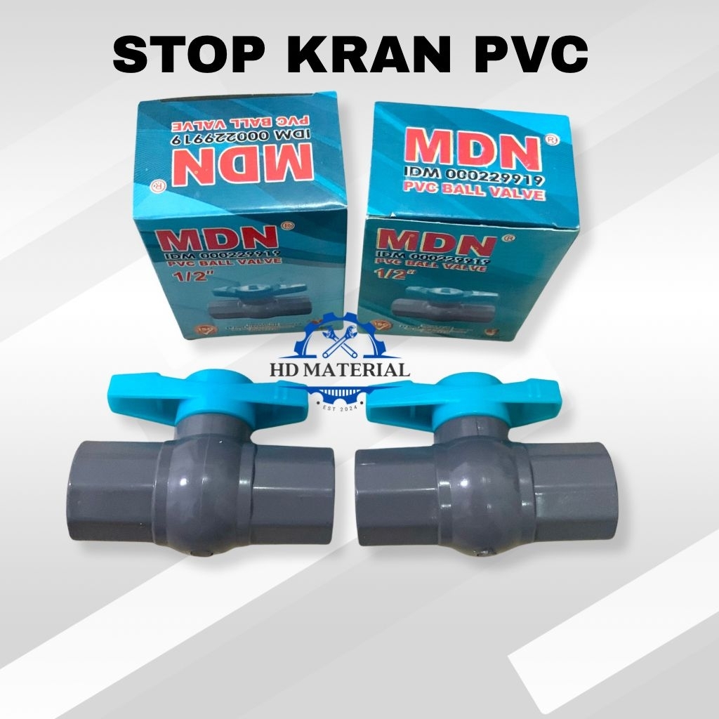 Stop Kran 1/2 PVC / Stop Kran MDN 1/2 Inch PVC / Ball Valve PVC 1/2 Inch