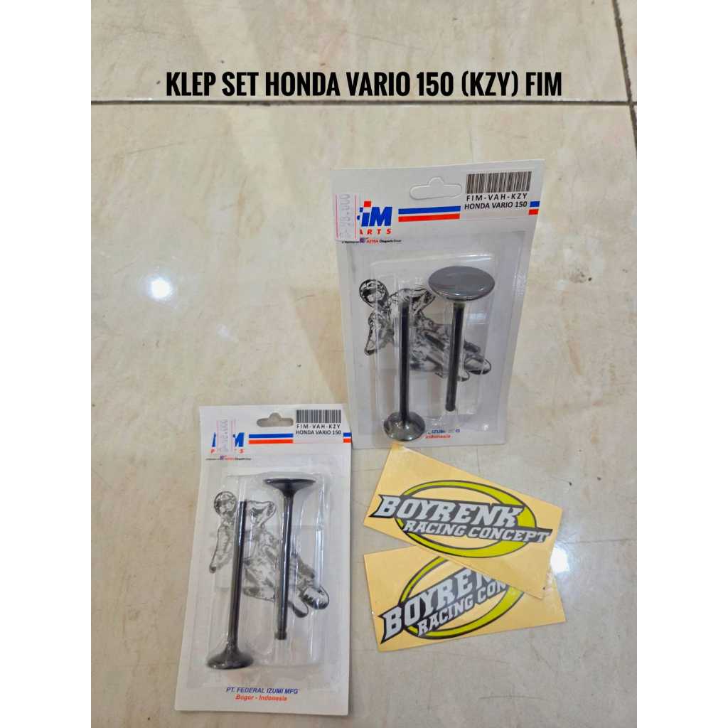 VALVE SET IN EX / KLEP SET VARIO150 | PCX150 K59 FIM -BOYRENK