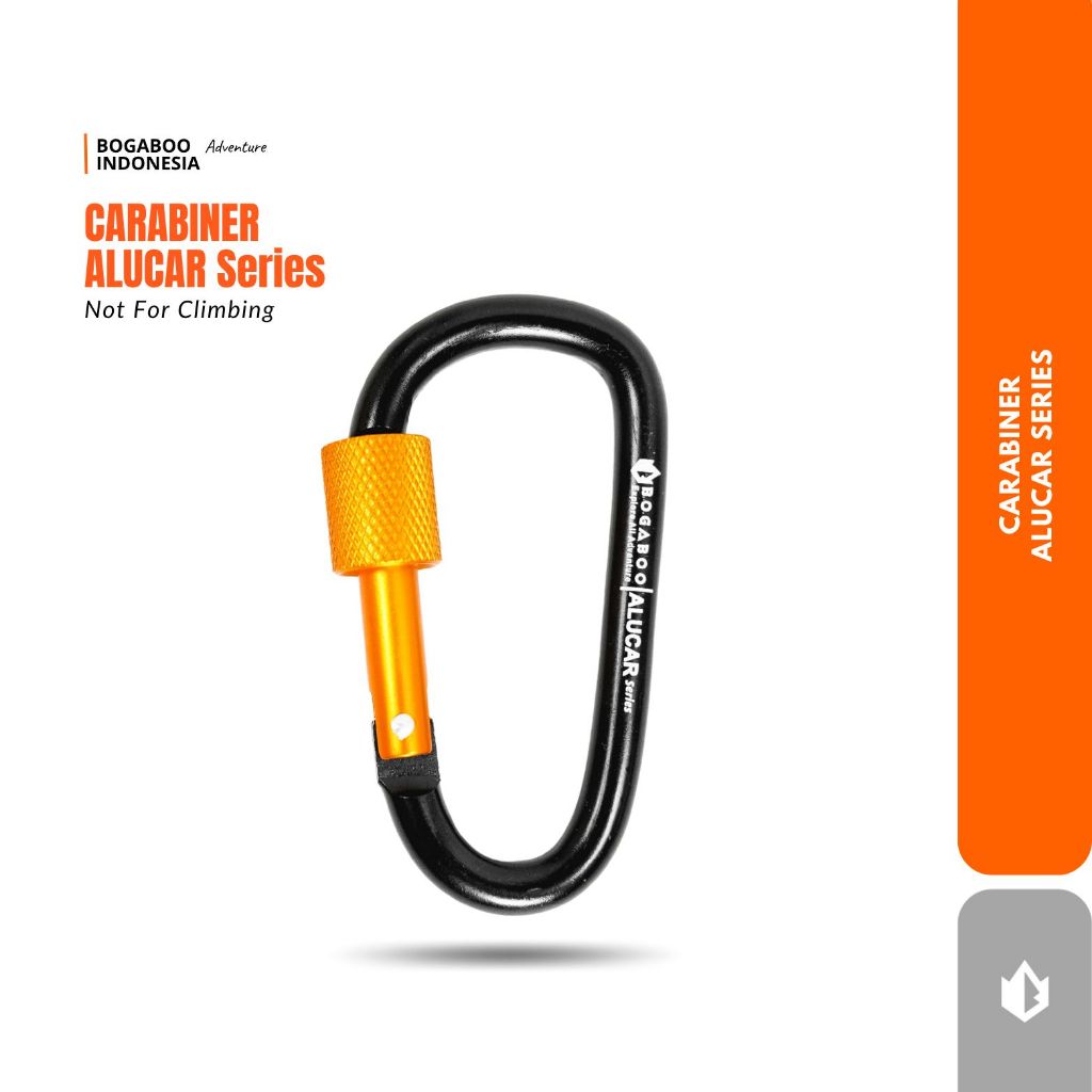 BOGABOO ALUCAR Carabiner - Karabiner - Buckle Hanging - Karabiner - gantungan karabiner alumunium st