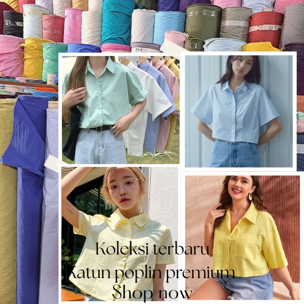kain katun poplin - kain katun poplin premium - kain katun poplin polos import