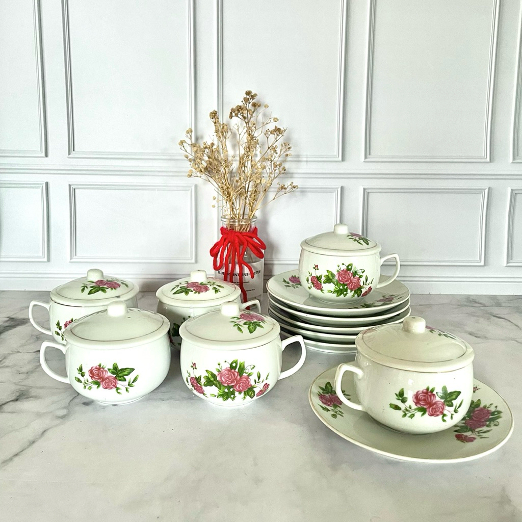 Cangkir Set Kopi - Cangkir Keramik set Teh - Cangkir Kopi - Cangkir Teh - Kado - Hampers