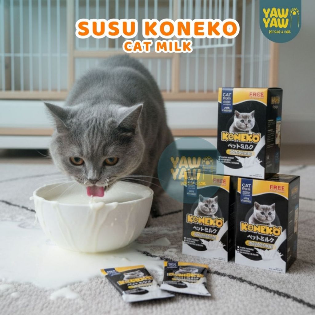 Susu Kucing Koneko Milk Cat 20g Susu Kucing Rendah Laktosa Milk Cat Koneko 20g Susu Kucing Kitten