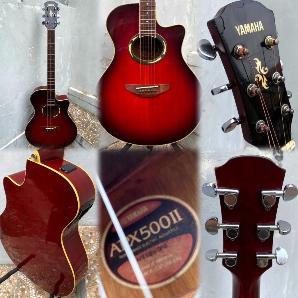 GITAR YAMAHA APX-500II DRB ACOUSTIC ELECTRIC ORIGINAL