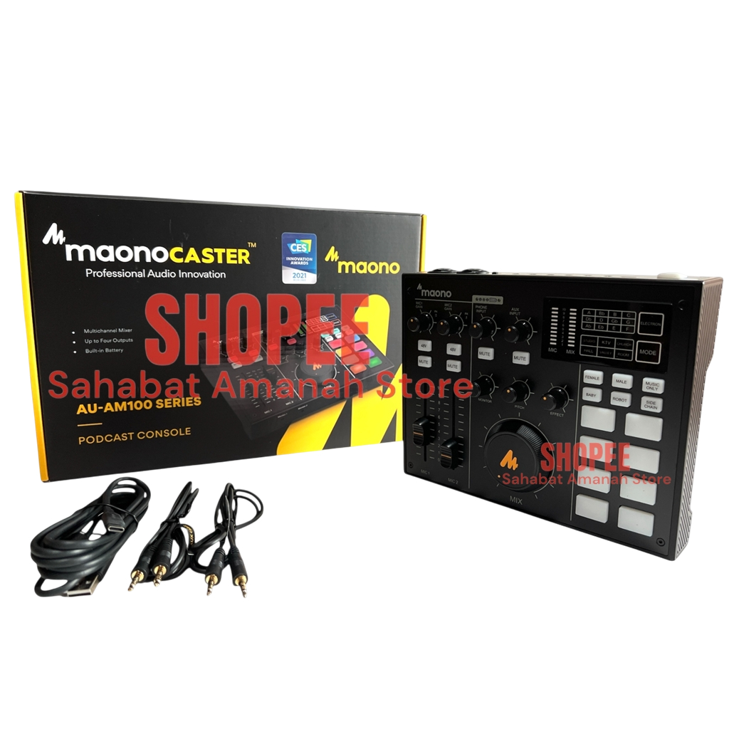 NEW ORIGINAL MAONOCASTER AU-AM100 Series Audio Interface Soundcard Maono AU AM100 AM 100 Sound Card
