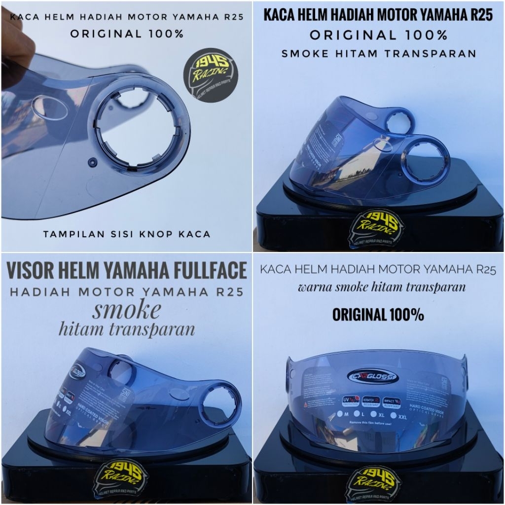 Kaca Visor Helm Hadiah motor Yamaha R25 Original 100%