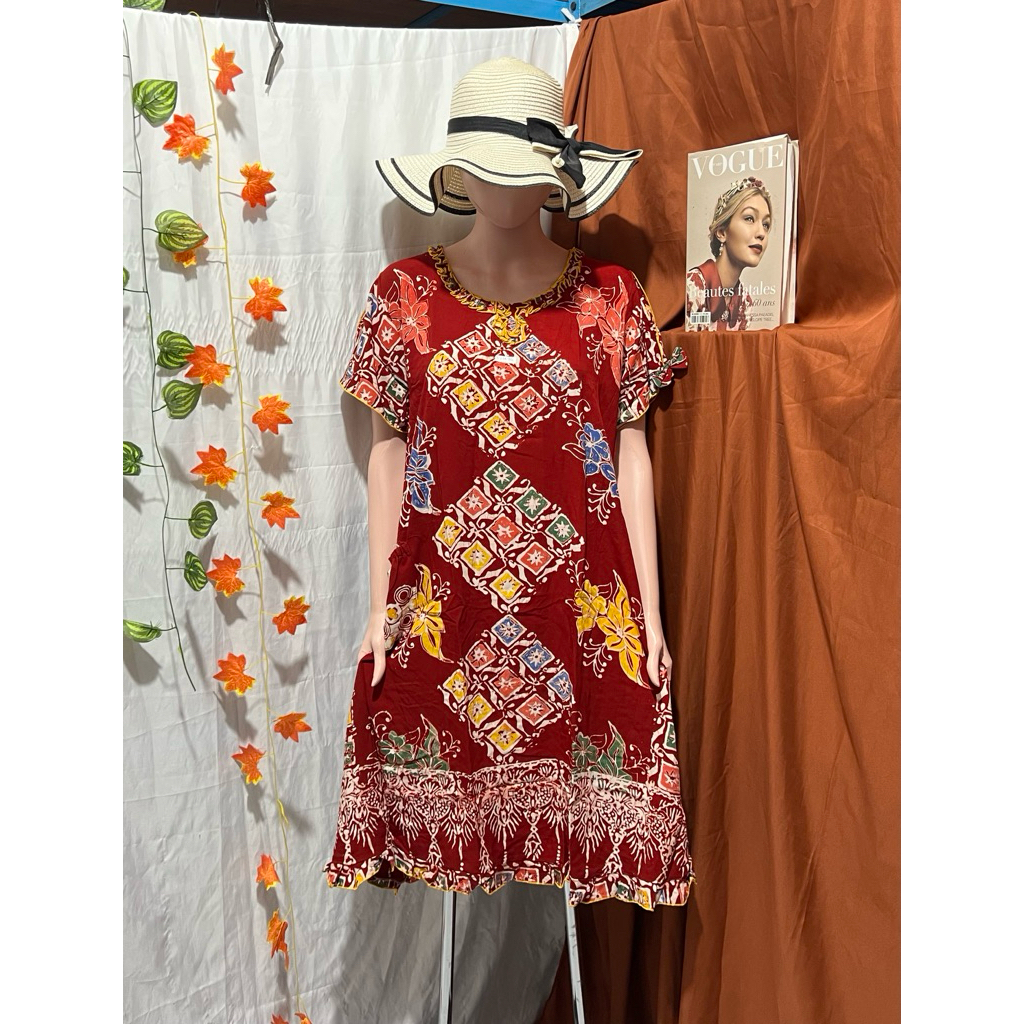 Daster Primadona Cetak Model Kembang Daster Batik Kembang Cetak Primadona Premium Daster Primadona C