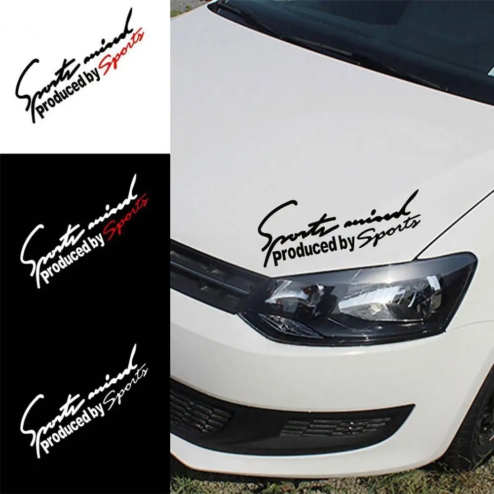 Stiker Emblem Mobil Sport Mind Styling Stiker Lencana Decal Kap Mesin Lampu Depan Mobil Mobil Brio A
